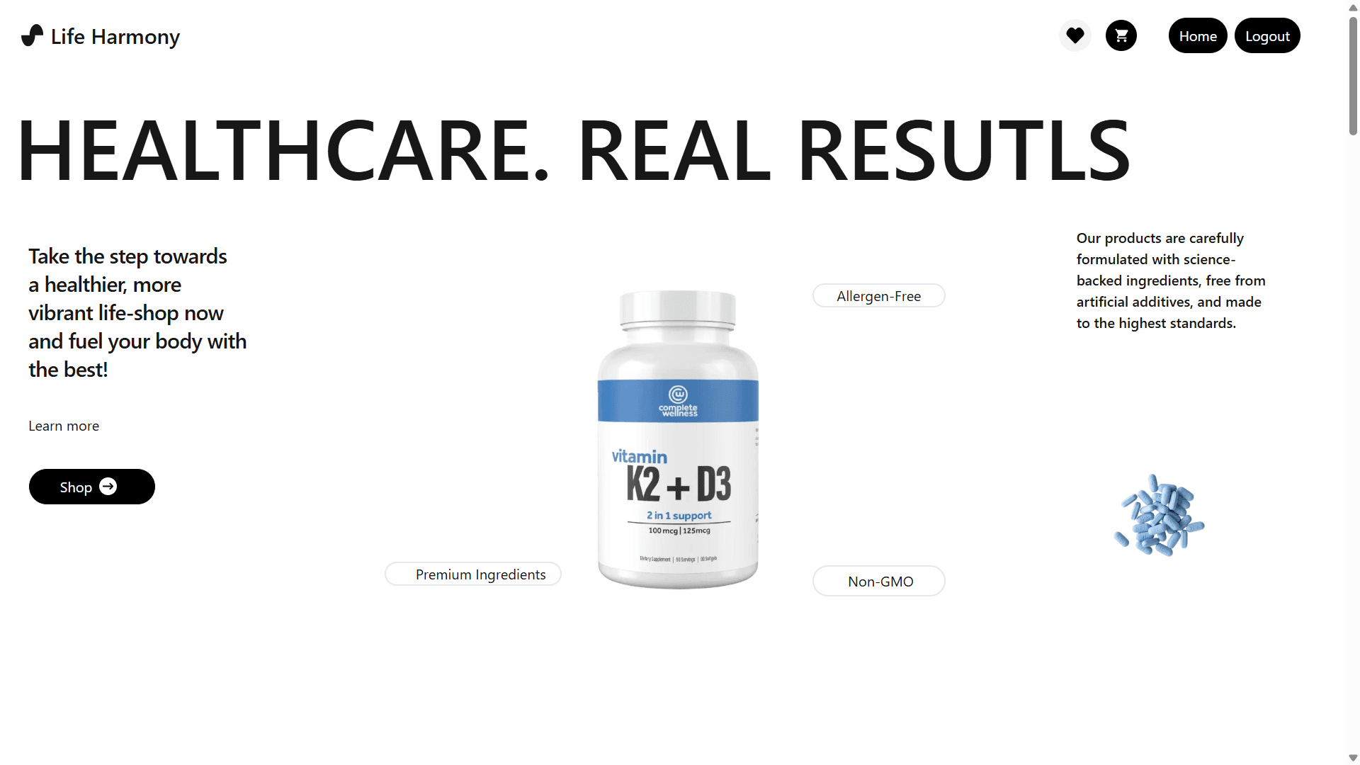 Medi-care - An ecommerce platform for buying proteins and vitamin